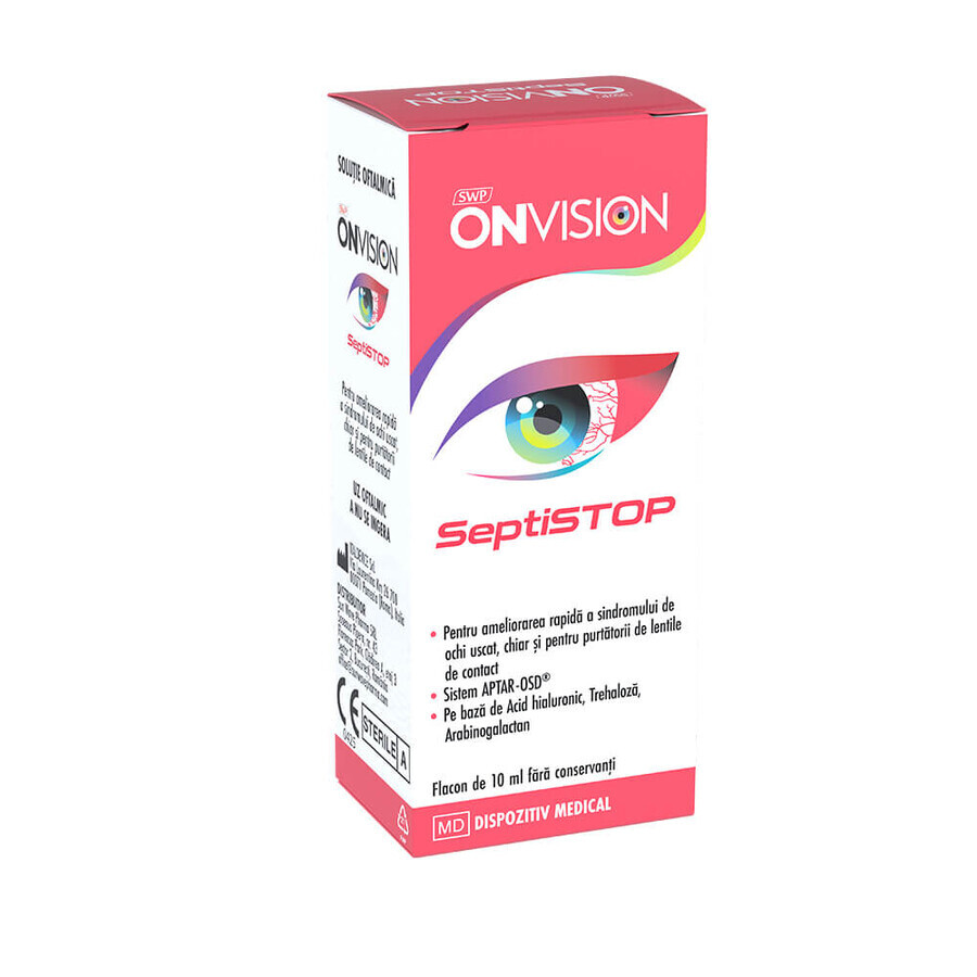 Onvision Septistop soluzione oftalmica lubrificante, 10 ml, Sun Wave Pharma