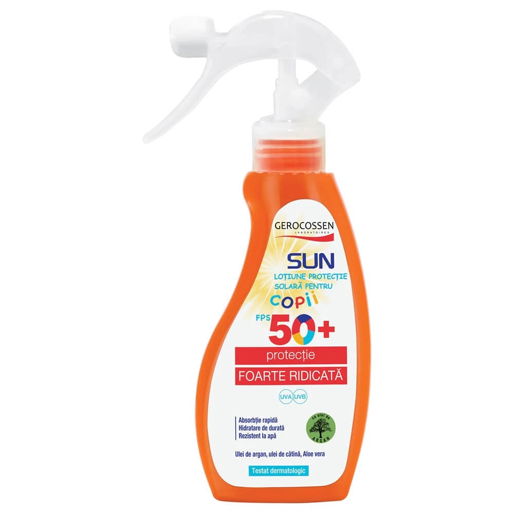 Spray met zonnebrandcrème SPF 50+ voor kinderen Zon, 200 ml, Gerocossen