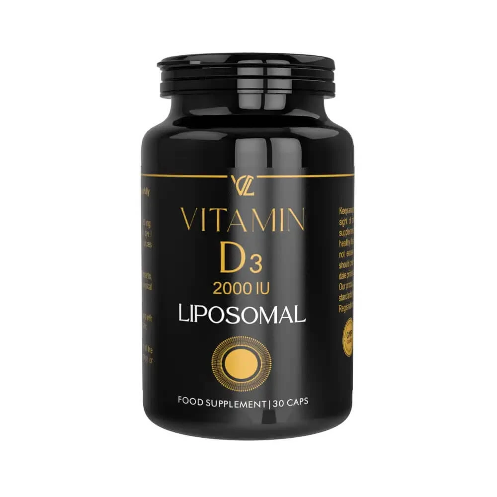 Liposomale vitamine D3, 2000 IE, 30 plantaardige capsules, Vio Nutri Lab