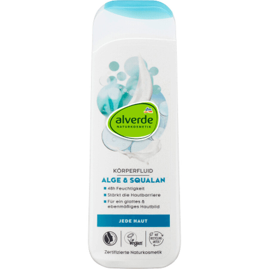 Alverde Naturkosmetik Lichaamsvloeistof met algen en squalaan, 250 ml