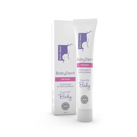 Multi-Mam BabyDent Beruhigendes Gel für Zahnfleischausschlag, 15 ml, Bioclin