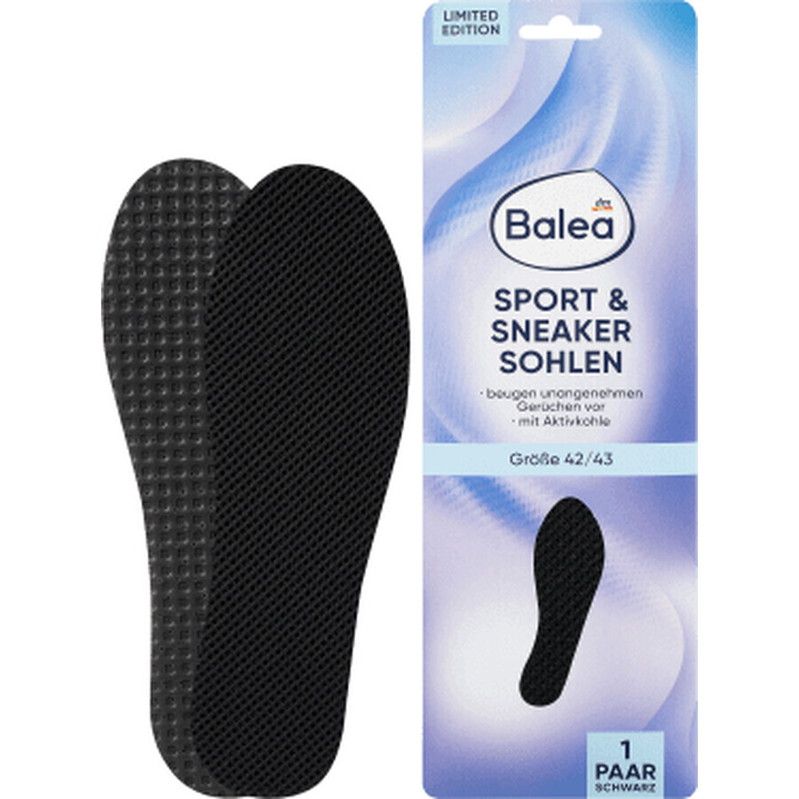 Balea Sport collant nero 42/43, 2 pz.