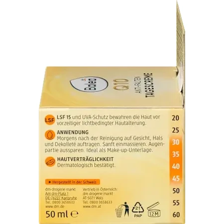 Balea Q10 Crème de Jour Anti-rides SPF15, 50 ml