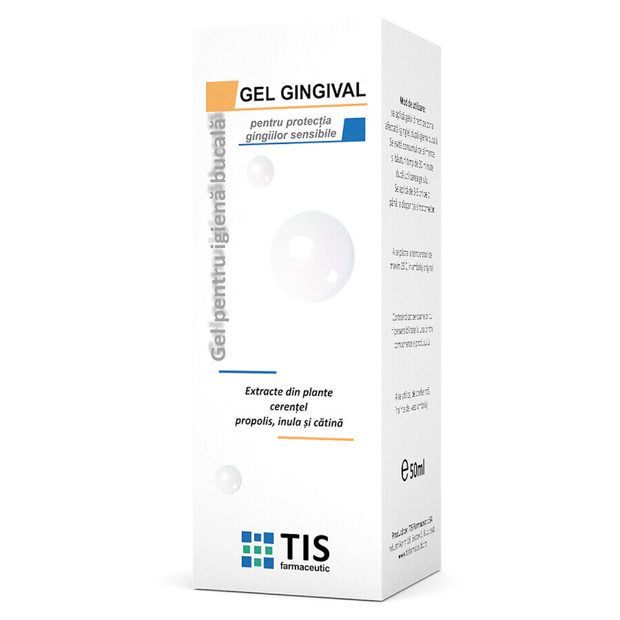 Tisodent Zahnfleischgel zum Schutz des empfindlichen Zahnfleisches, 50 ml, Tis Farmaceutic