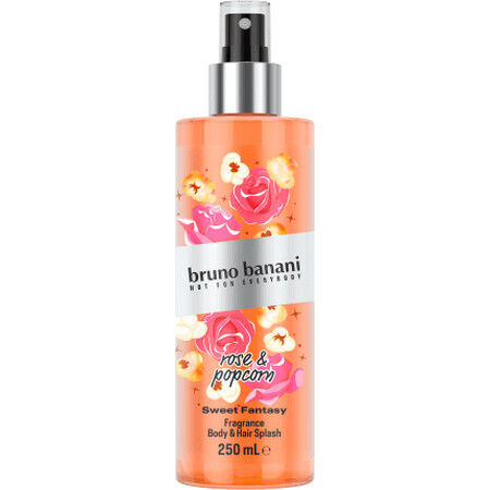 Bruno Banani Déodorant brume corporelle rose&popcorn, 250 ml