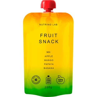 Nutrino Lab Snack, jabłko, mango, papaja, banan, 200 g