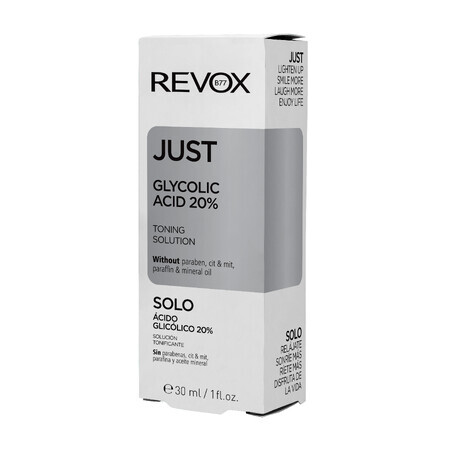 Acide glycolique Juste Acide glycolique 20%, 30 ml, Revox