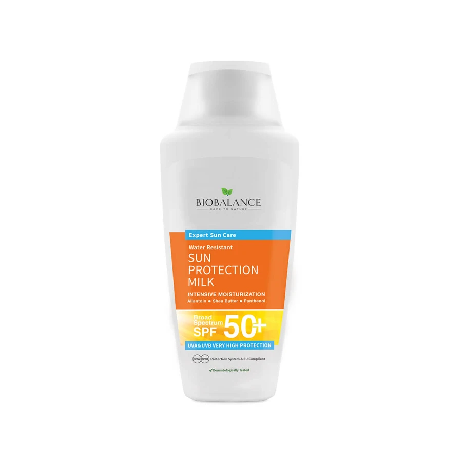 Zonbeschermingsmelk SPF 50+, zeer hoge UVA- en UVB-bescherming, Bio Balance, 150 ml