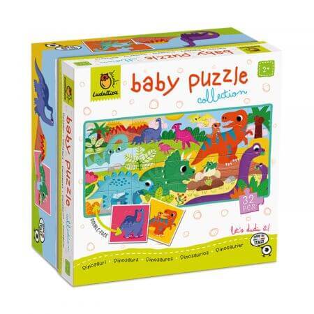 Baby puzzel dinosaurussen, +2 jaar, Ludattica