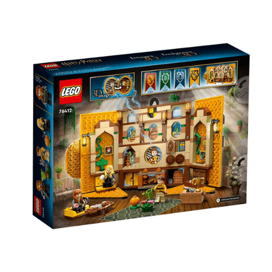 Lego Harry Potter Hufflepuff Huisbanier, 9 jaar+, 76412, Lego