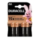 AA 15X Extra Life Batterien, 4 Stück, Duracell
