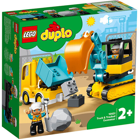 Camion ed escavatore su binari Lego Duplo 10931, +2 anni, Lego