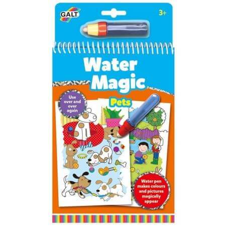 Livre à colorier Water Magic Pets, Galt