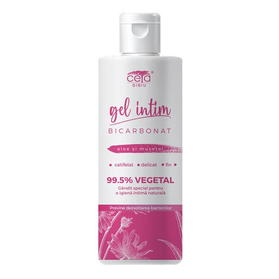 Gel végétal intime 99,5% avec bicarbonate, aloès et camomille, 200 ml, Ceta Sibiu