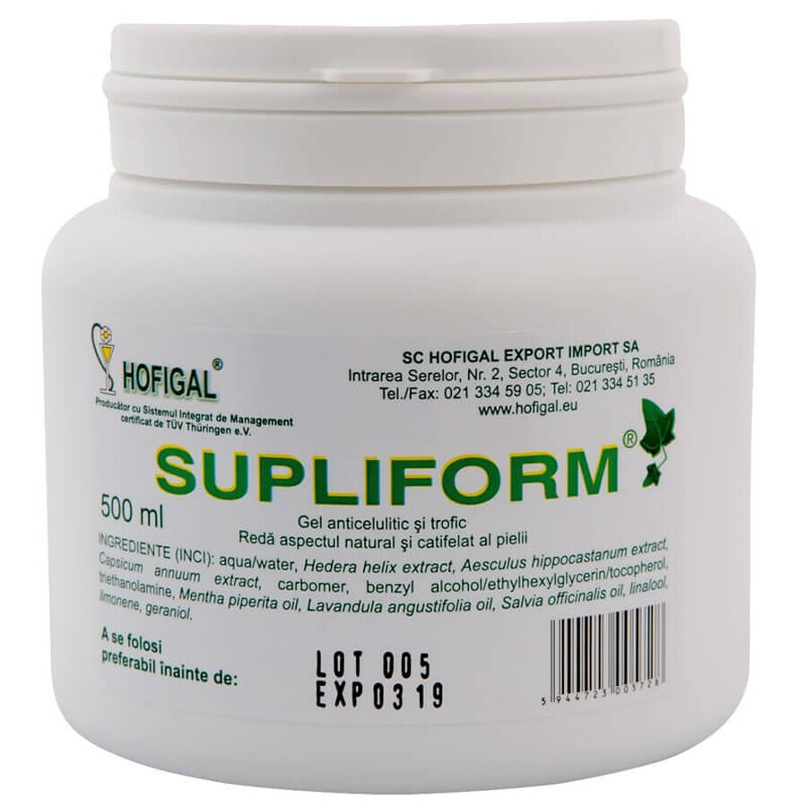 Gel de soin corporel Supliform, 500 ml, Hofigal