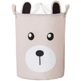 Cotton basket for toys, 43x35x45 cm, Bear Beige, Sipo