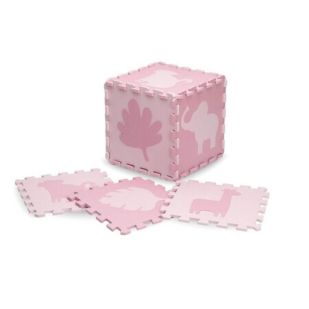 Tappeti da gioco 3D Puzzle Zawi, 150 x 150 cm, rosa, Momi