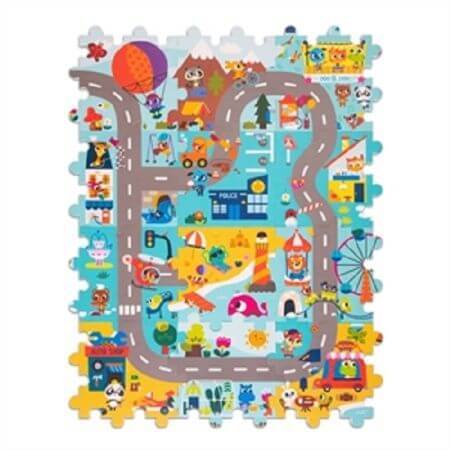 Tapis de puzzle Fantasy City, +3 ans, BToys