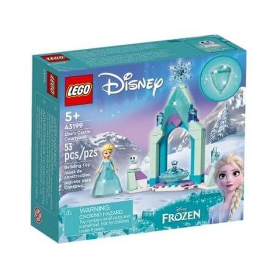 Curtea Castelului Elsei Lego Disney, +5 ani, 43199, Lego