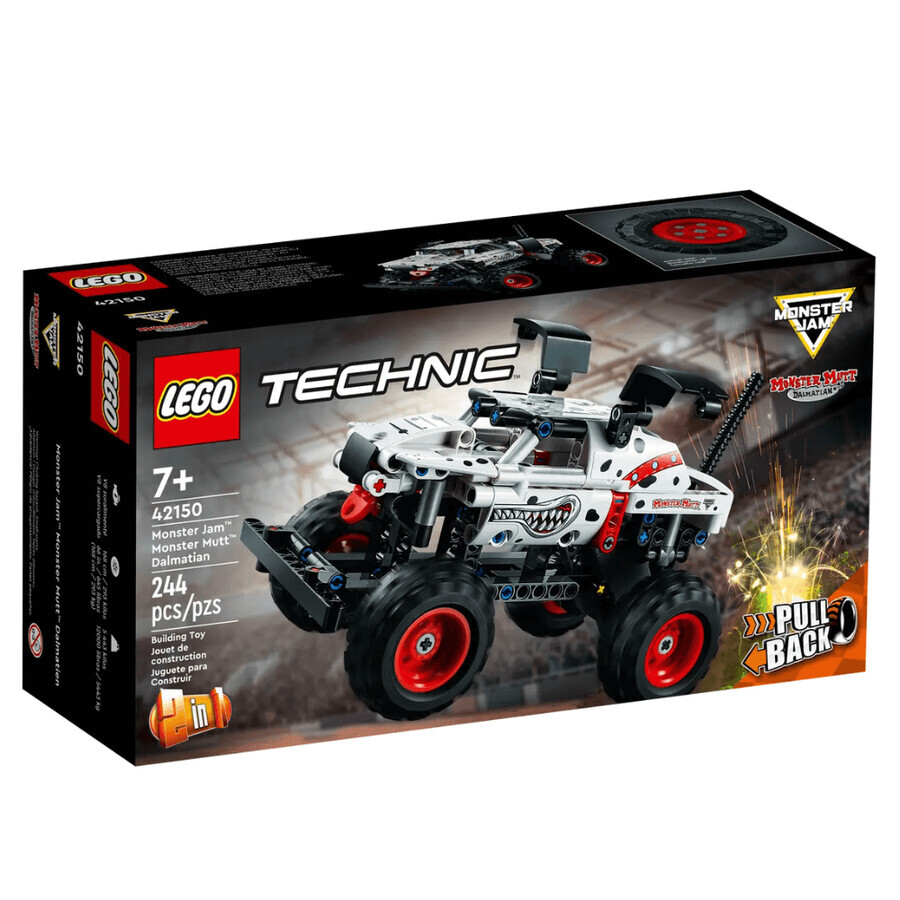 Dalmata Monster Jam Monster Mutt Lego Technic, 7 anni+, 42150, Lego