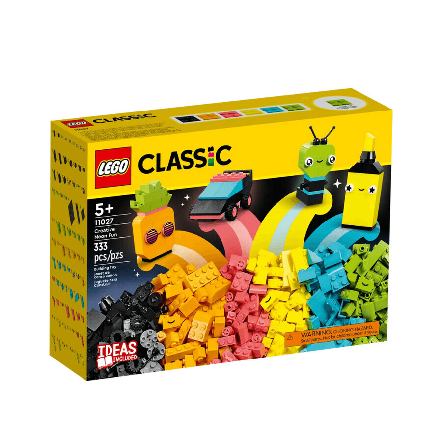 Divertimento creativo con le luci al neon Lego Classic, 5 anni+, 11027, Lego