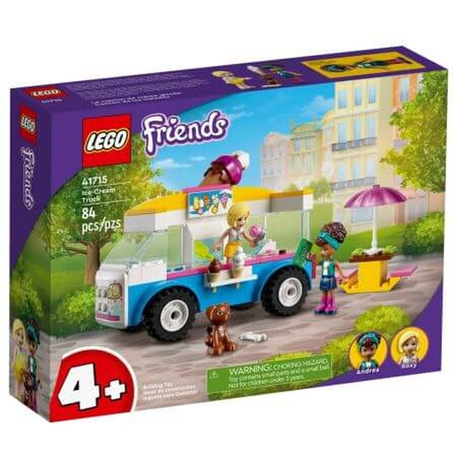 Lego Friends-ijswagen, +4 jaar, 84 stukjes, 41715, Lego