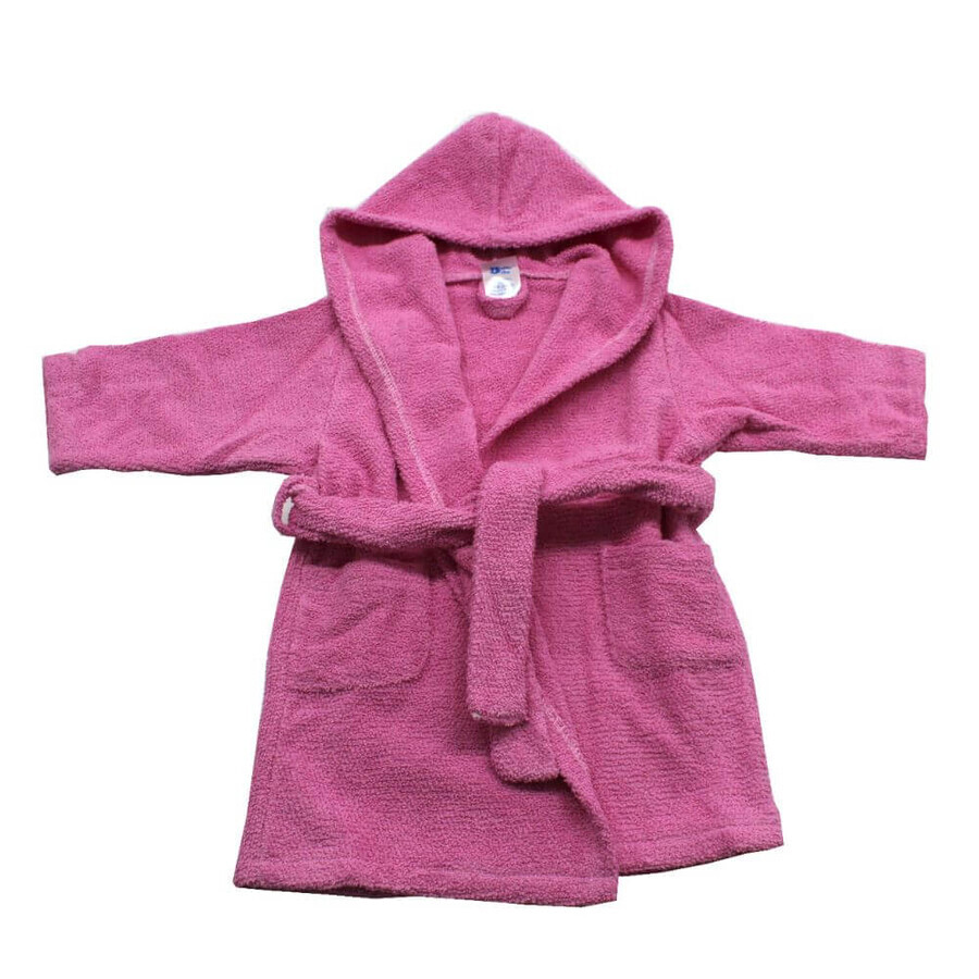 Accappatoio con cappuccio, 3 - 4 anni, rosa, Baltic Bebe