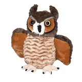 Toy Plush Horned Owl, 30 cm, Wild Republic