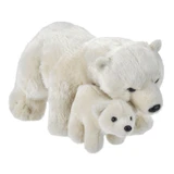 Mother and cub Polar Bear plush toy, 38 cm, Wild Republic