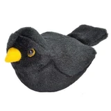 Plush toy Bird with sounds, 17 cm, Mierla, Wild Republic