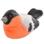 Pluche knuffel Vogel met geluiden, 17 cm, Lijster, Wilde Republiek