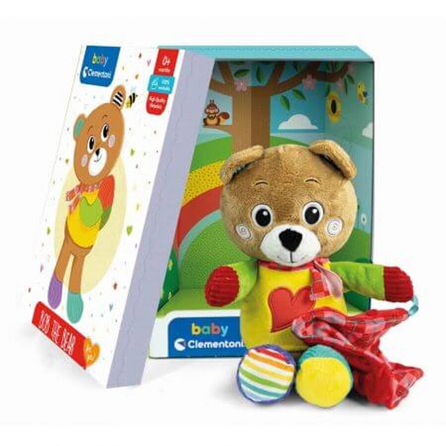 Teddybeer Bob pluche knuffel, + 0 maanden, Clementoni