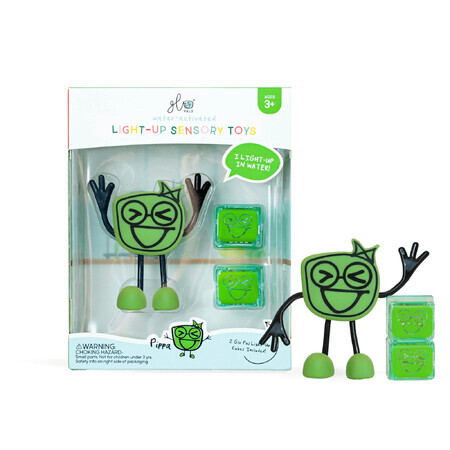 Pippa Glo Pal Giocattolo sensoriale luminoso, verde, Glo Pals