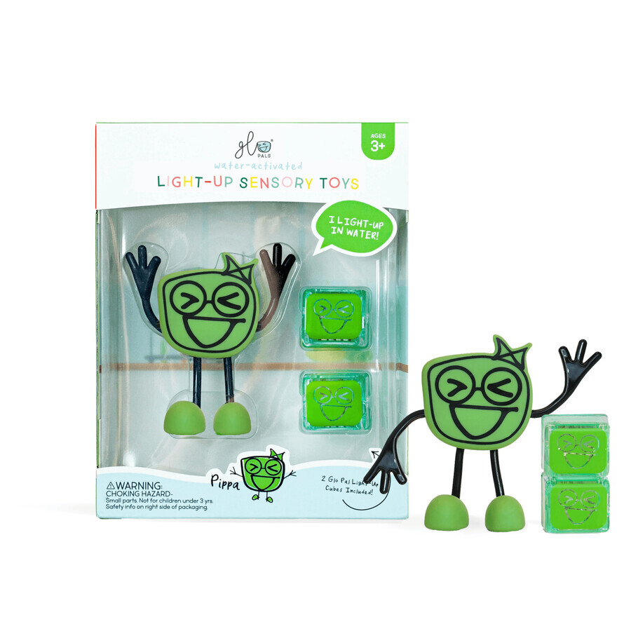 Pippa Glo Pal Giocattolo sensoriale luminoso, verde, Glo Pals