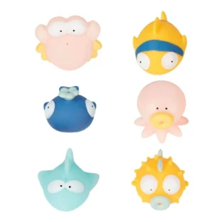 Rigolo Splash bath toys, 6 pieces, Badabulle