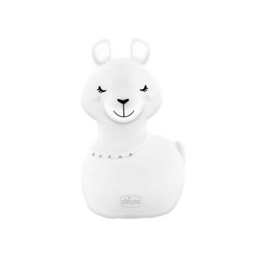 Veilleuse rechargeable avec lumières multicolores Lama, +0 mois, Chicco