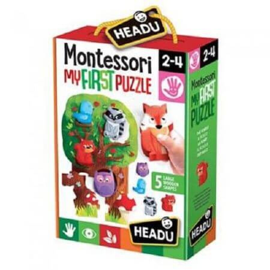 Montessori My First Puzzle Forest, +2 ans, Headu