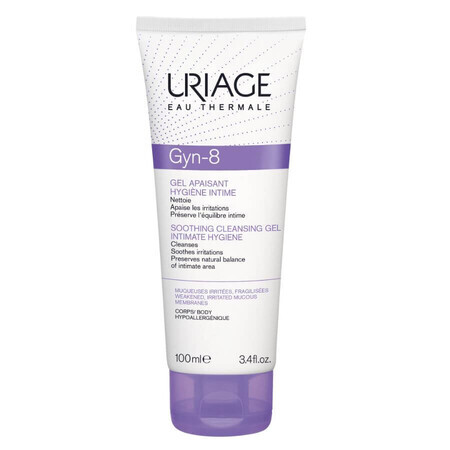 Gel d'hygiène intime avec pH8 GYN-8, 100 ml, Uriage