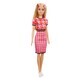 Barbie Fashionista pop, blond met roze casual outfit, Barbie