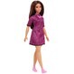 Barbie Fashionista pop, Satena met paarse jurk, Barbie