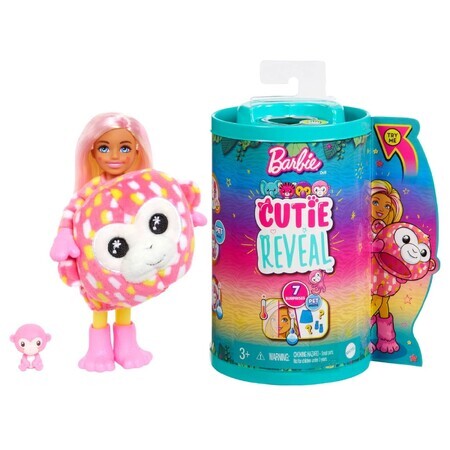 Chelsea Cutie Reveal Puppe, Affe, Barbie