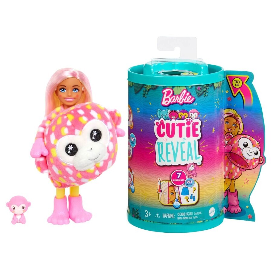 Chelsea Cutie Reveal Puppe, Affe, Barbie