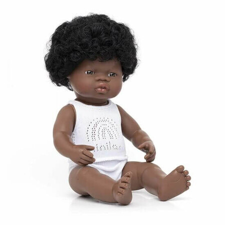 African Girl Puppe, 38 cm, +10 Monate, Miniland