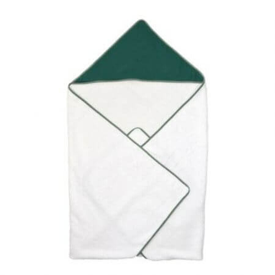 Muslin Puzzle Baby Katoenen Kaphanddoek, 75x75cm, Groen, Amy