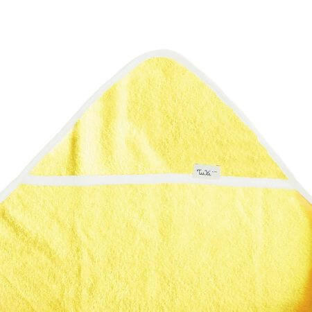 Serviette de bain à capuche, 80x100 cm, Jaune, Tuxi Brands