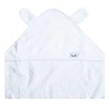 Towel with hood and ears for babies, 100x100 cm, White, Tuxi Brands