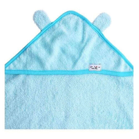 Badcape met baby oren, 100x100 cm, Blauw, Tuxi Merken