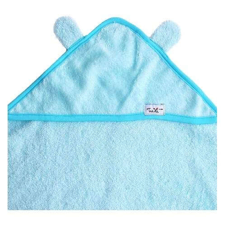 Badcape met baby oren, 100x100 cm, Blauw, Tuxi Merken