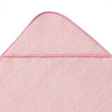 Hooded towel, pink, 80 x 90 cm