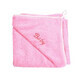 Baby handdoek met capison, 75x75 cm, Roze, Fic Baby